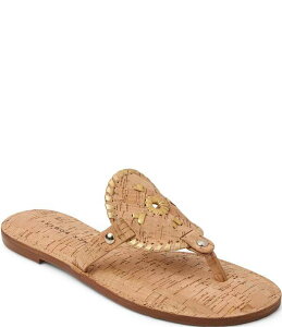 �W���b�N���W���[�X ���f�B�[�X �V���[�Y �T���_�� Jack Rogers Collins Cork Slip On Thong Sandals Cork/Gold �S�[���h