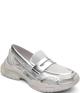 �A�b�V�� ���f�B�[�X �V���[�Y �X�j�[�J�[ ���b�V�� �g�[�� ���[�t�@�[ ASH Romie Metallic Mesh Penny Loafer Sneakersilver �V���o�[