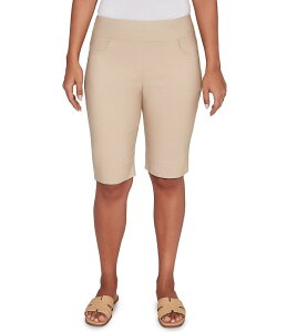 yz r[A[fB[ fB[X n[tpcEV[c {gX Petite Size Silky Tech Bermuda Pull-On Shorts Chino