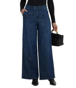 �G�k���C�f�B�[�W�F�C ���f�B�[�X �{�g���X �f�j���p���c ���C�h���b�O �W�[���Y NYDJ Mona Stretch Denim High Rise Wide Leg Trouser Jeans Louvre Sapphire �T�t�@�C�A
