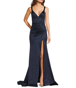 �n�j�[�A���h���[�W�[ ���f�B�[�X �g�b�v�X �����s�[�X V�l�b�N �v���[�c ���[�X Honey and Rosie V-Neck Corseted Pleated Envelope Front Lace Up Back Dress Navy �l�C�r�[