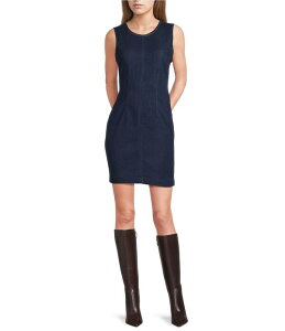 �Q�X ���f�B�[�X �g�b�v�X �����s�[�X �~�j �m�[�X���[�u �f�j�� Guess Dahlia Sleeveless Denimini Dress Bright Blue �u���[