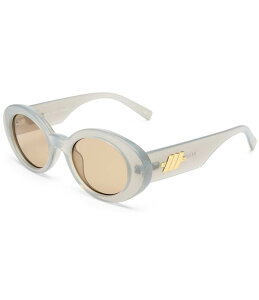 ���X�y�b�N�X ���f�B�[�X �A�N�Z�T���[ �T���O���X�E�A�C�E�F�A Le Specs Women's Nouveau Vie 50mm Oval Sunglasses Cloud/Mocha ���J