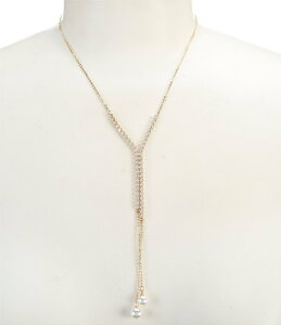 �Z�U���k ���f�B�[�X �A�N�Z�T���[ �l�b�N���X�E�`���[�J�[ ���[�X Cezanne Katlee Pearl Drops Y Necklace Gold �S�[���h