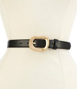 �f�B���[�Y ���f�B�[�X �A�N�Z�T���[ �x���g ���U�[ �t�F�C�N���U�[ Dillard's 1 Faceted Organic Faux Leather Belt Black �u���b�N