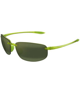 �}�E�C�W�� ���f�B�[�X �A�N�Z�T���[ �T���O���X�E�A�C�E�F�A �v���X�T�C�Y Maui Jim Unisex Hookipa Polarized Plus 2 64mm Rectangle Wrap Sunglasses Lightransparent Green �O���[��