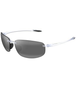�}�E�C�W�� ���f�B�[�X �A�N�Z�T���[ �T���O���X�E�A�C�E�F�A �v���X�T�C�Y Maui Jim Unisex Hookipa Polarized Plus 2 64mm Rectangle Wrap Sunglasseshiny Crystal