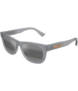 �}�E�C�W�� ���f�B�[�X �A�N�Z�T���[ �T���O���X�E�A�C�E�F�A �v���X�T�C�Y Maui Jim Unisex Kaulike Polarized Plus 2 53mm Wayfarer Sunglasses Transparent Matte Grey �O���[