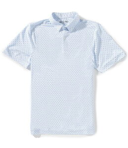 �~�Y�����C�� �����Y �g�b�v�X �V���c �v�����g Mizzen+Main Performance Stretchalyard Triangle Shadow Print Short Sleeve Polo Shirt Cloud Blue �u���[