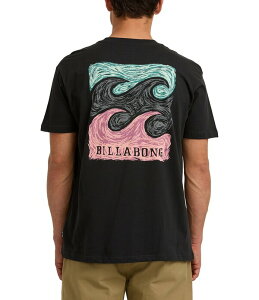 �r���{�� �����Y �g�b�v�X �V���c Billabong Short Sleeve Crayon Wave Premium T-Shirt Washed Black �u���b�N