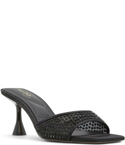 �A���h ���f�B�[�X �V���[�Y �T���_�� ALDO Agatha Rhinestone Slide Dressandals Black �u���b�N