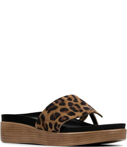 �h�i���h�v���l�[�� ���f�B�[�X �V���[�Y �T���_�� �v�����g �X�G�[�h Donald Pliner Fifi Leopard Print Suede Wedge Sandals Leopard �A�j�}��