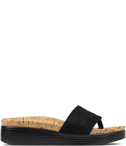 �h�i���h�v���l�[�� ���f�B�[�X �V���[�Y �T���_�� �g�[�� ���U�[ Donald Pliner Fifi Distressed Metallic Leather Thong Wedge Sandals Black �u���b�N