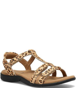 �^�I�X�t�b�g�E�F�A ���f�B�[�X �V���[�Y �p���v�X �v�����g �T���_�� Taos Footwear Trophy 2 Cheetah Print Calf Hair Sandals Cheetah Pony