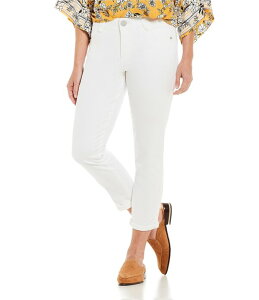 �f���N���V�[ ���f�B�[�X �{�g���X �f�j���p���c �v�` �W�[���Y Democracy Petite Size AbsolutionR Crop Mid Rise Cuffed Jeans Optic White �z���C�g
