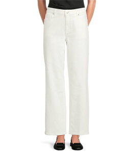 �A���b�N�X�}���[ ���f�B�[�X �{�g���X �f�j���p���c ���C�h���b�O �W�[���Y Alex Marie Kendall Wide Leg Denim Jeans White �z���C�g