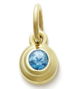 �W�F�[���Y �G�C�����[ ���f�B�[�X �A�N�Z�T���[ �l�b�N���X�E�`���[�J�[ James Avery Remembrance 14K December Birthstone with Blue Zircon Charm Blue Zircon/Gold �u���[
