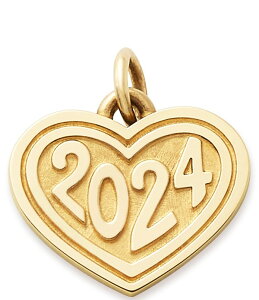 �W�F�[���Y �G�C�����[ ���f�B�[�X �A�N�Z�T���[ �l�b�N���X�E�`���[�J�[�E�y���_���g�g�b�v James Avery 14K Gold Heart with 2024 Graduation Charm 14K Gold �S�[���h