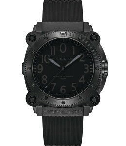 �n�~���g�� ���f�B�[�X �A�N�Z�T���[ �r���v Hamilton Khaki Navy BeLOWZERO Automatic Titanium Bracelet Watch Black �u���b�N