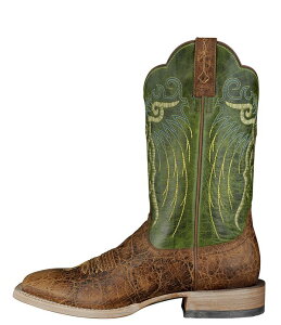 �A���A�g �����Y �V���[�Y �u�[�c�E���C���u�[�c Ariat Men's Mesteno Western Boots Adobe Clay/Neon Lime ���C��