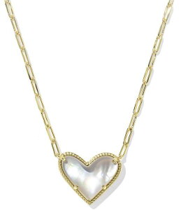 �P���h���X�R�b�g ���f�B�[�X �A�N�Z�T���[ �l�b�N���X�E�`���[�J�[ ���[�X Kendra Scott Ari Heart Statement Short Pendant Necklace Gold/Ivory Mother of Pearl �A�C�{���[