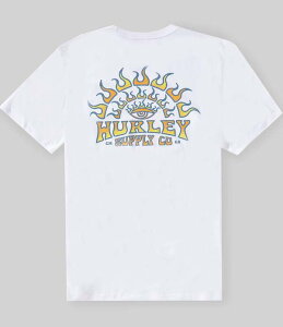 �n�[���[ �����Y �g�b�v�X �V���c Hurley All Seeing Short Sleeve T-Shirt White �z���C�g