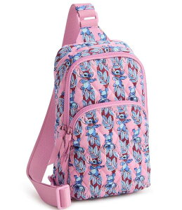 �x���u���b�h���[ ���f�B�[�X �o�b�O �R�b�g�� Vera Bradley x Lilo & Stitch Surfboard Stitch Lorman Premium Cotton Sling Bag Surfboard Stitch