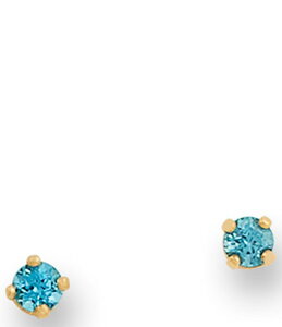 �W�F�[���Y �G�C�����[ ���f�B�[�X �A�N�Z�T���[ �s�A�X�E�C�������O James Avery 14K Gold Gemstone Stud Earrings 14K Gold/Blue Zircon �u���[