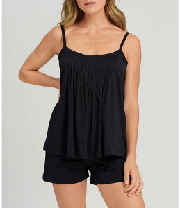�n���� ���f�B�[�X �A���_�[�E�F�A �i�C�g�E�F�A Hanro Juliet Coordinating Shorty Pajama Set Black �u���b�N