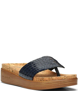 �h�i���h�v���l�[�� ���f�B�[�X �V���[�Y �T���_�� �v���b�g�t�H�[�� ���U�[ Donald Pliner Fifi Crocodile Patent Leather Platform Thong Sandals Navy �l�C�r�[