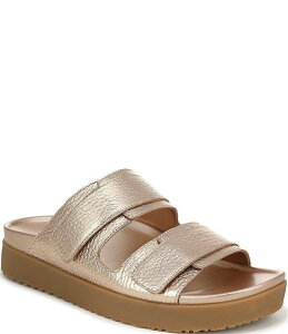 �o�C�I�j�b�N ���f�B�[�X �V���[�Y �T���_�� ���U�[ Vionic Riviera Leather Banded Slide Sandals Bronze