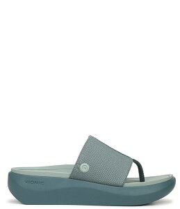 �o�C�I�j�b�N ���f�B�[�X �V���[�Y �T���_�� Vionic Aqua Stretch Gore Thong Sandals Bodega Blue �u���[