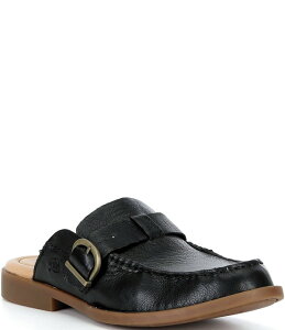 �{�[�� ���f�B�[�X �V���[�Y �p���v�X ���U�[ Born Meg Leather Buckle Mules Black �u���b�N
