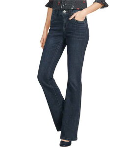�f���N���V�[ ���f�B�[�X �{�g���X �f�j���p���c �u�[�c �W�[���Y Democracy AbsolutionR Itty Bitty Mid-Rise 3D Embroidery Bow Boot Leg Jeans Blue �u���[