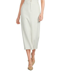 �A���b�N�X�}���[ ���f�B�[�X �{�g���X�J�[�g �~�f�B Alex Marie Jackie Coordinating Pinstripe Novelty Suiting Midi Skirt Ivory/Tan �A�C�{���[
