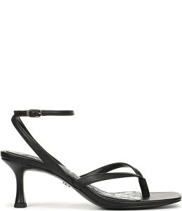 �T���G�f���}�� ���f�B�[�X �V���[�Y �q�[�� �T���_�� �A���N�� ���U�[ Sam Edelman Pax Leather Ankle Wrap Thong Dressandals Black �u���b�N
