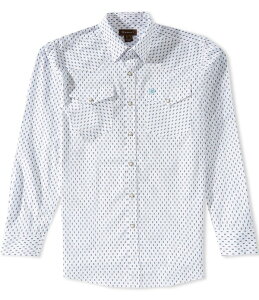 �A���A�g �����Y �g�b�v�X �V���c �v�����g Ariaterence Classic Fit Geometric Printed Woven Shirt White �z���C�g