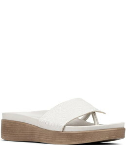 �h�i���h�v���l�[�� ���f�B�[�X �V���[�Y �T���_�� �v�����g�[�� ���U�[ Donald Pliner Fifi Metallic Lizard Print Leather Thong Wedge Sandals Porcelain ���^���b�N