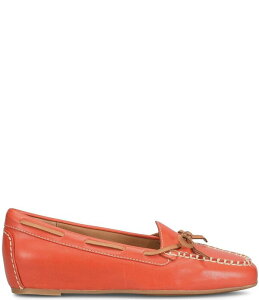 �\�t�g ���f�B�[�X �V���[�Y �T���_�� Sofft Pam Boat Shoe Hidden Wedge Flats Red Coral ���b�h