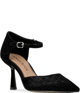 �h�i���h�v���l�[�� ���f�B�[�X �V���[�Y �q�[�� ���U�[ Donald Pliner Epyc Leather Pointed Toe Pumps Black �u���b�N
