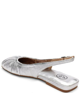 �A�b�V�� ���f�B�[�X �V���[�Y �p���v�X �M���U�[ ���U�[ ASH Bibi Ruched Leather Slingback Ballet Flatsilver �V���o�[