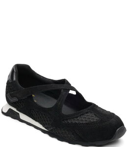 �A�b�V�� ���f�B�[�X �V���[�Y �X�j�[�J�[ ���b�V�� ���U�[ ASH Kore Leather and Mesh Crossover Mary Jane Sneakers Black �u���b�N