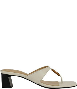 �Q�X ���f�B�[�X �V���[�Y �q�[�� �T���_�� ���U�[ Guess Yaiza Leather Square Toe Thong Sandals White �z���C�g