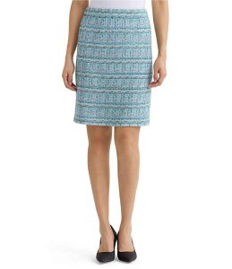 �~���E�H�� ���f�B�[�X �{�g���X�J�[�g �v�` �c�C�[�h �j�b�g Ming Wang Petite Size Tweed Knit Elastic Waistraight Skirt Serene/Nebula/Limestone