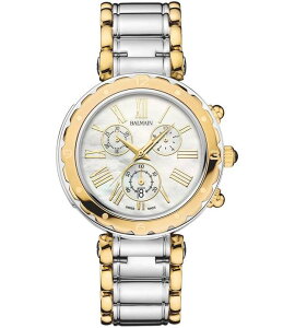 �o���}�� ���f�B�[�X �A�N�Z�T���[ �r���v T�V���c Balmain Women's Quartz Chronograph Two Tone Stainlessteel Bracelet Watch Two Tone