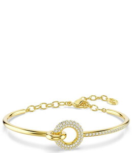 �X�����t�X�L�[ ���f�B�[�X �A�N�Z�T���[ �u���X���b�g�E�o���O���E�A���N���b�g Swarovski Dextera Round Cut Pave Bangle Bracelet Gold �S�[���h