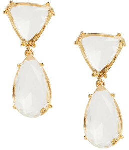 �i�^�[�V�� �A�N�Z�T���[ ���f�B�[�X �s�A�X�E�C�������O Natashaccessories Clear Stone Double Drop Earrings Gold/Crystal �S�[���h