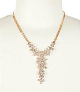 �Z�U���k ���f�B�[�X �A�N�Z�T���[ �l�b�N���X�E�`���[�J�[ ���[�X Cezanne Crystal Pave Multi Flower Y Necklace Gold/Crystal �S�[���h