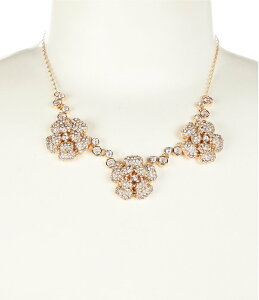 �Z�U���k ���f�B�[�X �A�N�Z�T���[ �l�b�N���X�E�`���[�J�[ ���[�X Cezanne Crystal Pave Flower Frontal Short Strand Collar Necklace Gold/Crystal �S�[���h