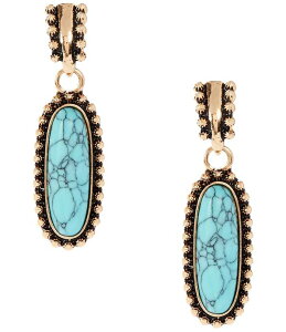 �A���i&�A���@ ���f�B�[�X �A�N�Z�T���[ �s�A�X�E�C�������O Anna & Ava Western Semi Precioustone Drop Earrings Turquoise/Gold �^�[�R�C�Y